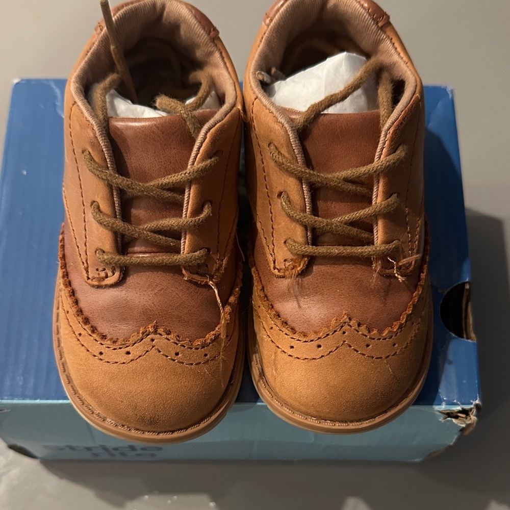 Stride Rite Tan Kids Dress Shoes